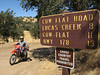 Cow Flats : Yesterday, Labor Day '06, Brad, Joe, Jerry, and I went for a ride up to Cow Flats. Joe led the ride over the length of Rancheria. I led us down the 155 down to Kernville for breakfast at the Dam Inn restaurant. Following our meal, Joe led us down the 178 into the Canyon where we grabbed a dirt road up to Cow Flats. What a fun road! Very narrow, rock strewn, sandy, and poised over a cliff for most of the way. Brad led most of that. We emptied out onto Breckinridge and hotfooted it home. Joe and Brad found a short-cut, but Jerry and I rode the blacktop the whole way.