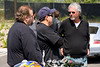 SNC1923 > Guy Webster (right) chatting with two bike enthusiasts.