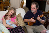 SNC1923 > Uncle Kevin serenading Donovan with his Ukulele